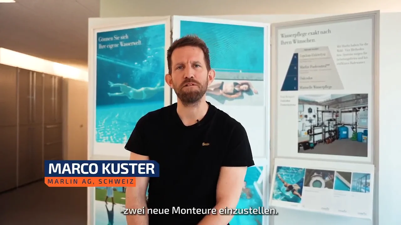 Marco Kuster, Marlin AG, im Kundenvideo über die Zusammenarbeit mit Happy Jobs