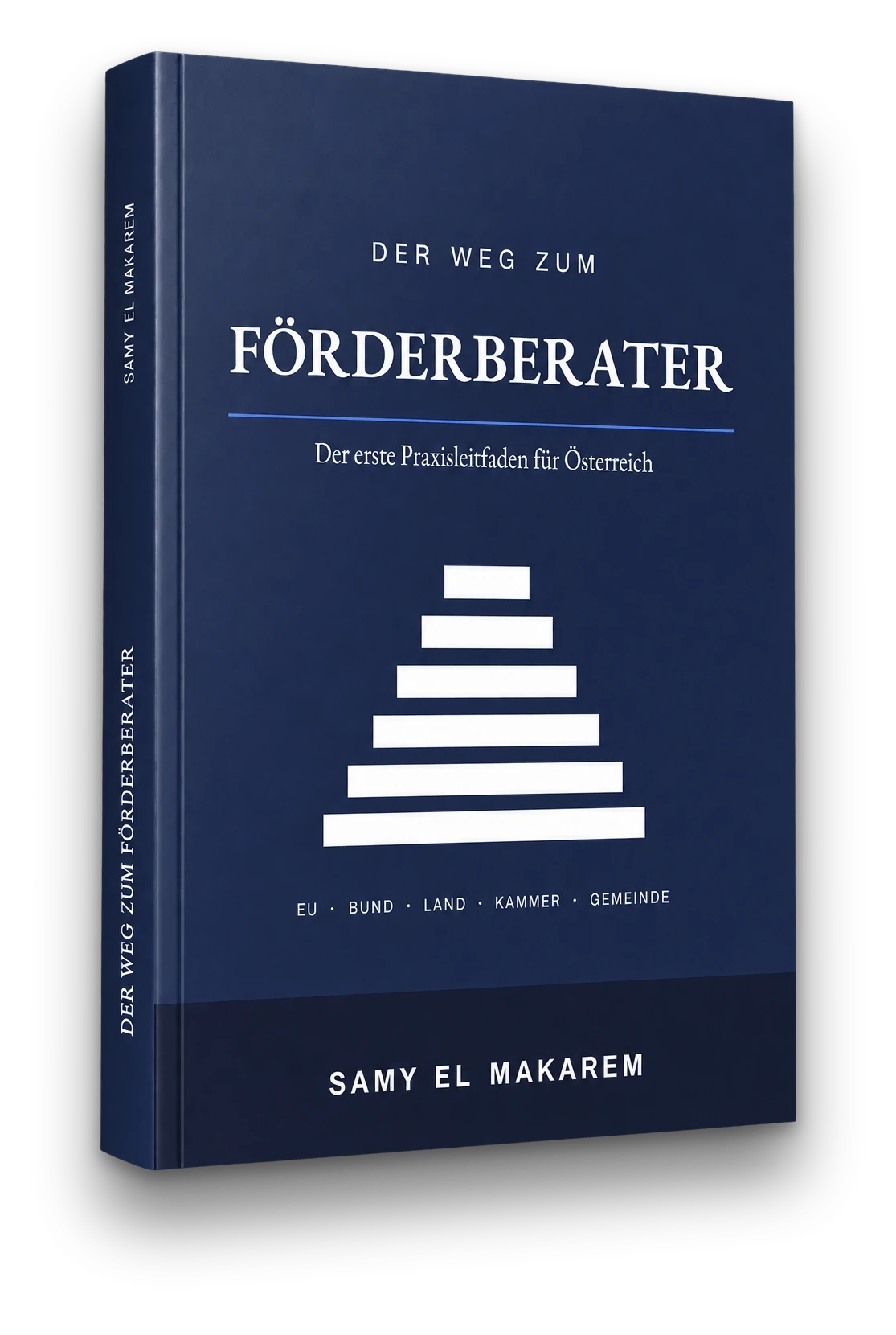 Buchcover: Der Weg zum Förderberater. Der erste Praxisleitfaden für Österreich, von Samy El Makarem.