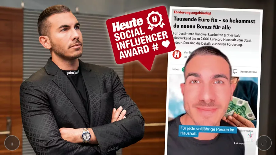 Artikel bei Heute zum Social Influencer Award