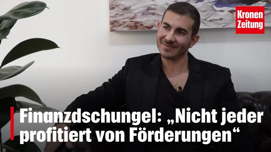 Samy El Makarem im krone.tv-Interview zum Förderdschungel